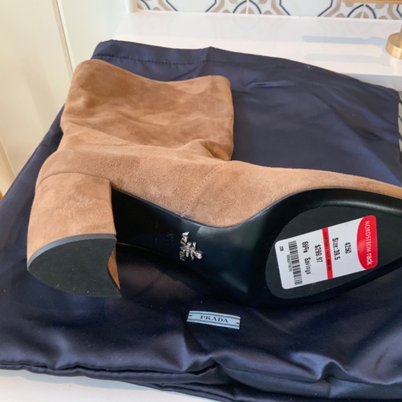 Prada 65 suede ankle boots EU 39.5 - Picture 5 of 10